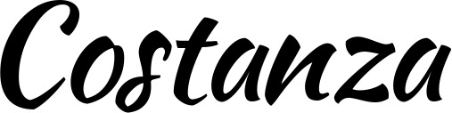 Vorschau des Bootsnamens "Costanza" als Schriftzug für "Bootsbeschriftung Klassisch 73"