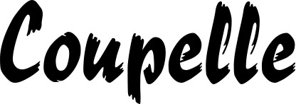 Vorschau des Bootsnamens "Coupelle" als Schriftzug für "Style Neu 10"
