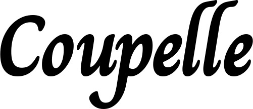 Vorschau des Bootsnamens "Coupelle" als Schriftzug für "Style Klassisch 51"