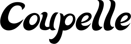 Vorschau des Bootsnamens "Coupelle" als Schriftzug für "Bootsbeschriftung Klassisch 33"