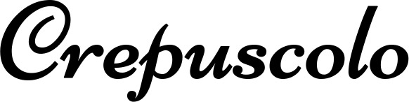 Vorschau des Bootsnamens "Crepuscolo" als Schriftzug für "Bootsbeschriftung Klassisch 84"