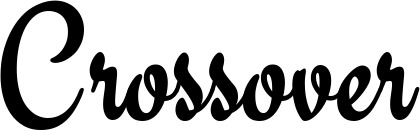 Vorschau des Bootsnamens "Crossover" als Schriftzug für "Bootsbeschriftung Klassisch 63"
