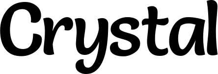 Vorschau des Bootsnamens "Crystal" als Schriftzug für "Bootsbeschriftung Klassisch 94"