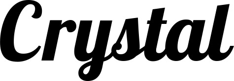 Vorschau des Bootsnamens "Crystal" als Schriftzug für "Bootsbeschriftung Neu 60"