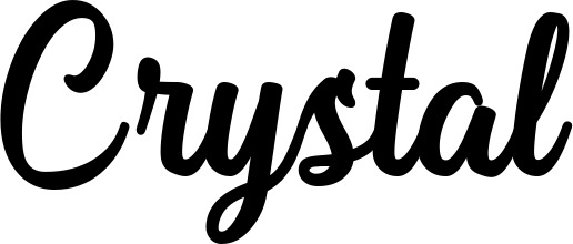 Vorschau des Bootsnamens "Crystal" als Schriftzug für "Style Klassisch 43"