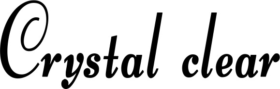 Bootsname 'Crystal clear' angezeigt als 'Bootsbeschriftung Klassisch 76'