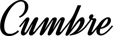 Vorschau des Bootsnamens "Cumbre" als Schriftzug für "Bootsbeschriftung Klassisch 44"
