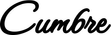 Vorschau des Bootsnamens "Cumbre" als Schriftzug für "Bootsbeschriftung Klassisch 111"