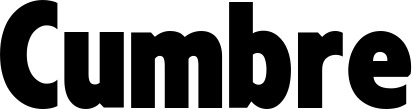 Vorschau des Bootsnamens "Cumbre" als Schriftzug für "Bootsbeschriftung Fett 24"