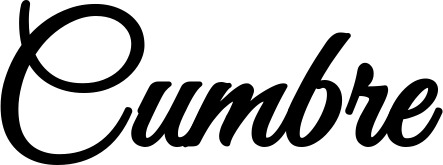 Vorschau des Bootsnamens "Cumbre" als Schriftzug für "Style Klassisch 68"