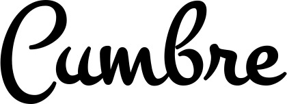 Vorschau des Bootsnamens "Cumbre" als Schriftzug für "Bootsbeschriftung Klassisch 81"