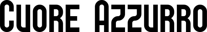 Vorschau des Bootsnamens "Cuore Azzurro" als Schriftzug für "Bootsbeschriftung Neu 43"
