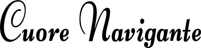 Vorschau des Bootsnamens "Cuore Navigante" als Schriftzug für "Bootsbeschriftung Klassisch 76"