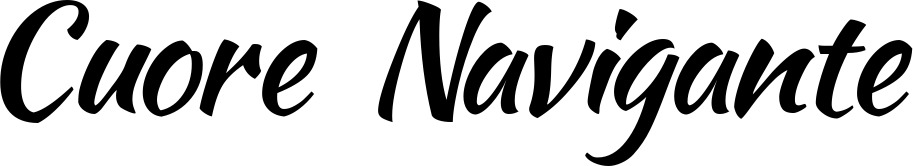 Vorschau des Bootsnamens "Cuore Navigante" als Schriftzug für "Bootsbeschriftung Klassisch 73"
