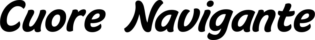 Vorschau des Bootsnamens "Cuore Navigante" als Schriftzug für "Bootsbeschriftung Klassisch 14"