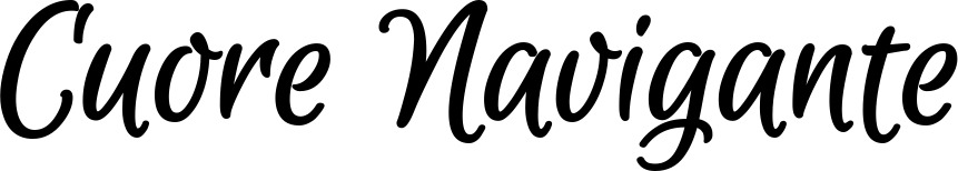 Vorschau des Bootsnamens "Cuore Navigante" als Schriftzug für "Bootsbeschriftung Klassisch 105"