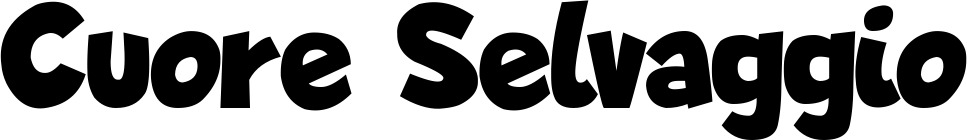 Vorschau des Bootsnamens "Cuore Selvaggio" als Schriftzug für "Bootsbeschriftung Neu 48"