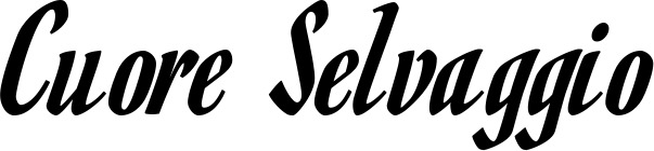 Vorschau des Bootsnamens "Cuore Selvaggio" als Schriftzug für "Bootsbeschriftung Klassisch 93"