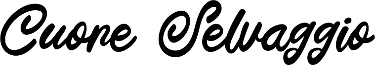 Vorschau des Bootsnamens "Cuore Selvaggio" als Schriftzug für "Bootsbeschriftung Klassisch 102"