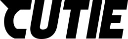 Vorschau des Bootsnamens "Cutie" als Schriftzug für "Bootsbeschriftung Neu 15"
