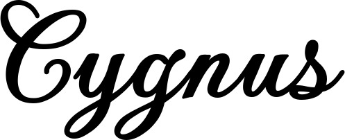 Vorschau des Bootsnamens "Cygnus" als Schriftzug für "Bootsbeschriftung Klassisch 69"