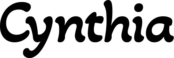 Vorschau des Bootsnamens "Cynthia" als Schriftzug für "Bootsbeschriftung Klassisch 103"