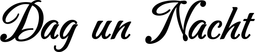 Vorschau des Bootsnamens "Dag un Nacht" als Schriftzug für "Bootsbeschriftung Klassisch 50"