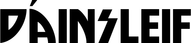 Vorschau des Bootsnamens "Dáinsleif" als Schriftzug für "Bootsbeschriftung Neu 23"