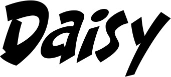 Vorschau des Bootsnamens "Daisy" als Schriftzug für "Bootsbeschriftung Klassisch 31"