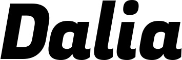 Vorschau des Bootsnamens "Dalia" als Schriftzug für "Bootsbeschriftung Kursiv 04"
