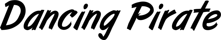 Vorschau des Bootsnamens "Dancing Pirate" als Schriftzug für "Style Klassisch 38"
