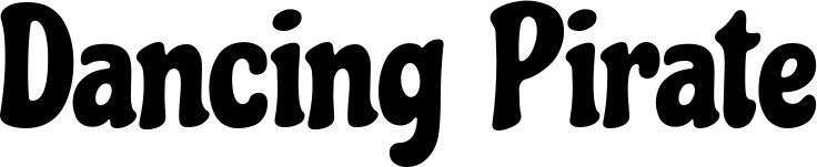 Vorschau des Bootsnamens "Dancing Pirate" als Schriftzug für "Bootsbeschriftung Klassisch 53"