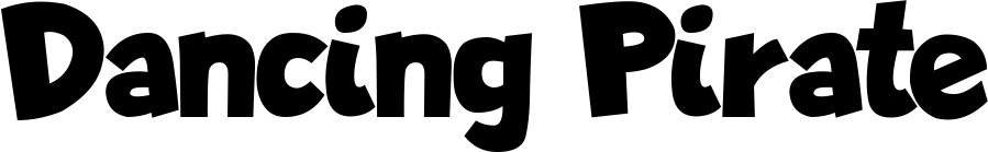 Vorschau des Bootsnamens "Dancing Pirate" als Schriftzug für "Bootsbeschriftung Neu 48"