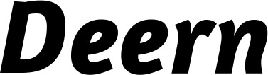 Vorschau des Bootsnamens "Deern" als Schriftzug für "Bootsbeschriftung Kursiv 01"