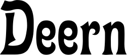 Vorschau des Bootsnamens "Deern" als Schriftzug für "Bootsbeschriftung Neu 44"