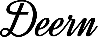 Vorschau des Bootsnamens "Deern" als Schriftzug für "Bootsbeschriftung Klassisch 44"