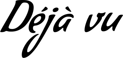 Vorschau des Bootsnamens "Déjà vu" als Schriftzug für "Bootsbeschriftung Klassisch 57"