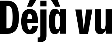 Vorschau des Bootsnamens "Déjà vu" als Schriftzug für "Bootsbeschriftung Fett 25"