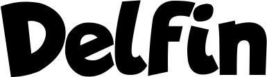 Vorschau des Bootsnamens "Delfin" als Schriftzug für "Bootsbeschriftung Neu 48"