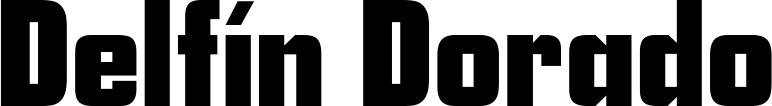 Vorschau des Bootsnamens "Delfín Dorado" als Schriftzug für "Bootsbeschriftung Neu 11"