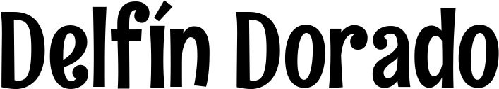 Vorschau des Bootsnamens "Delfín Dorado" als Schriftzug für "Bootsbeschriftung Neu 68"