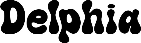 Vorschau des Bootsnamens "Delphia" als Schriftzug für "Bootsbeschriftung Neu 62"