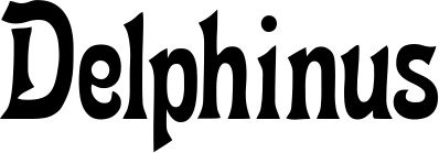 Vorschau des Bootsnamens "Delphinus" als Schriftzug für "Style Neu 44"