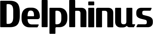 Vorschau des Bootsnamens "Delphinus" als Schriftzug für "Bootsbeschriftung Fett 22"