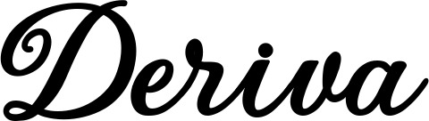 Vorschau des Bootsnamens "Deriva" als Schriftzug für "Bootsbeschriftung Klassisch 69"