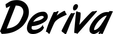 Vorschau des Bootsnamens "Deriva" als Schriftzug für "Bootsbeschriftung Klassisch 38"