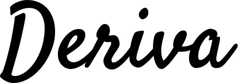 Vorschau des Bootsnamens "Deriva" als Schriftzug für "Bootsbeschriftung Klassisch 96"