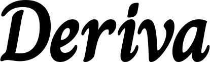 Vorschau des Bootsnamens "Deriva" als Schriftzug für "Bootsbeschriftung Klassisch 51"