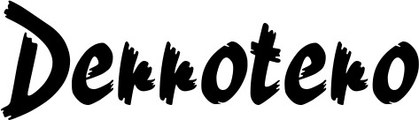 Vorschau des Bootsnamens "Derrotero" als Schriftzug für "Bootsbeschriftung Neu 10"