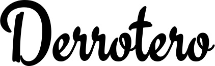 Vorschau des Bootsnamens "Derrotero" als Schriftzug für "Bootsbeschriftung Klassisch 63"